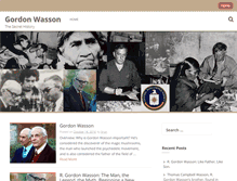 Tablet Screenshot of gordonwasson.com